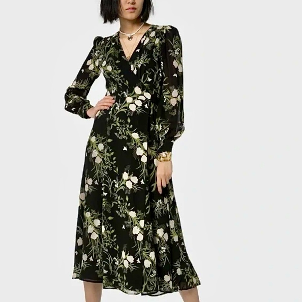 Reformation Floral Wrap Dress